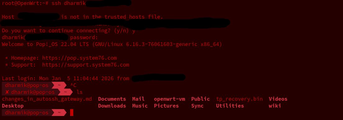 reverse ssh termius screenshot